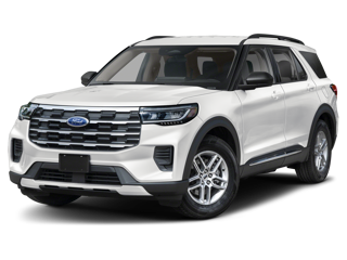 White Ford Explorer Active