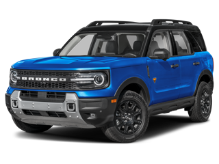 Blue Ford Bronco Sport with black roof