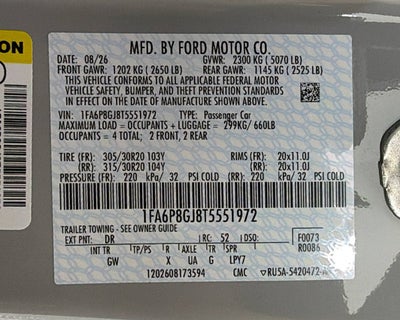 2026 Ford Mustang Dark Horse SC
