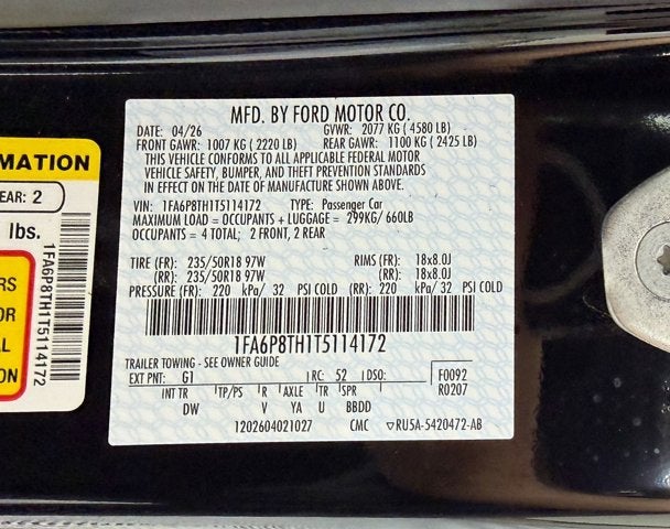 2026 Ford Mustang EcoBoost® Fastback