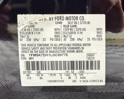 2020 Ford Explorer XLT