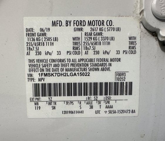 2020 Ford Explorer XLT