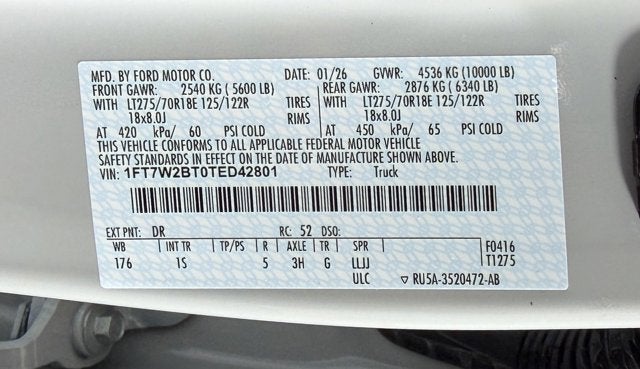 2026 Ford Super Duty F-250 SRW XL