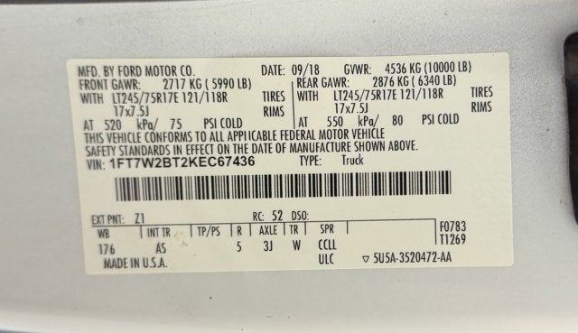2019 Ford Super Duty F-250 SRW XL