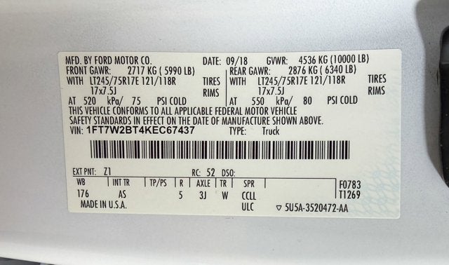 2019 Ford Super Duty F-250 SRW XL