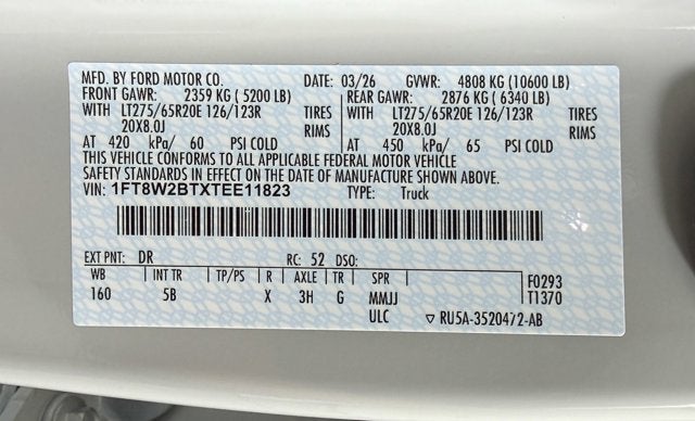 2026 Ford Super Duty F-250 SRW LARIAT