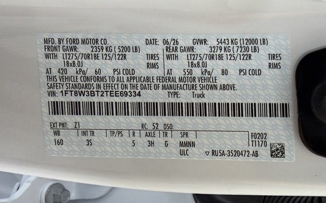 2026 Ford Super Duty F-350 SRW XLT