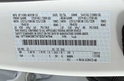 2026 Ford Super Duty F-350 SRW XL