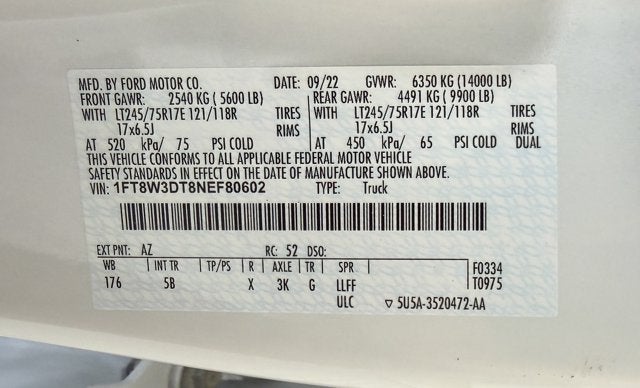 2022 Ford Super Duty F-350 DRW LARIAT