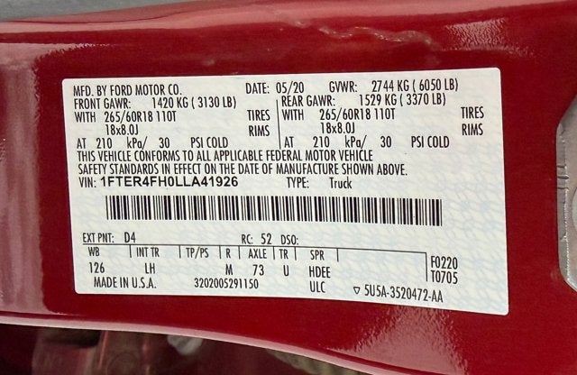 2020 Ford Ranger XLT