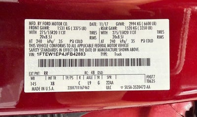 2018 Ford F-150 XLT