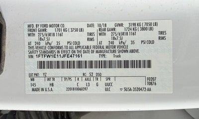 2018 Ford F-150 LARIAT