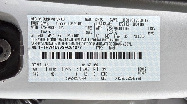 2025 Ford F-150 Tremor