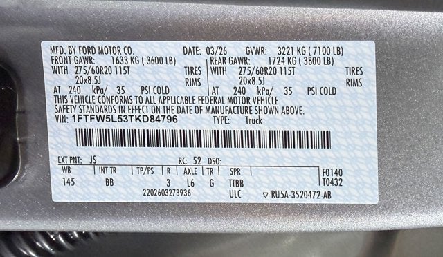 2026 Ford F-150 LARIAT