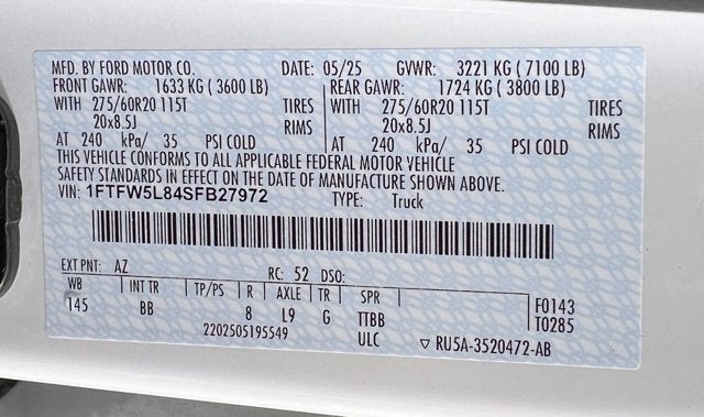 2025 Ford F-150 LARIAT