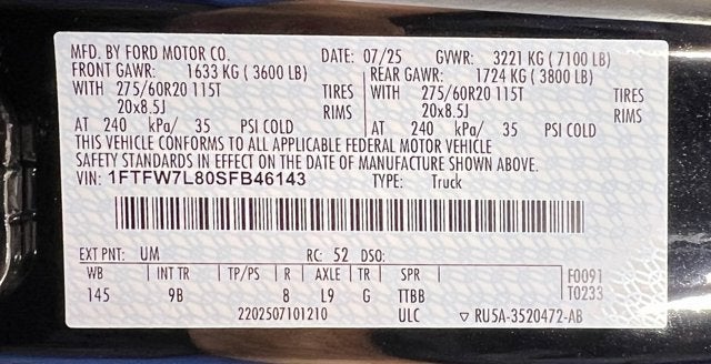 2025 Ford F-150 Platinum