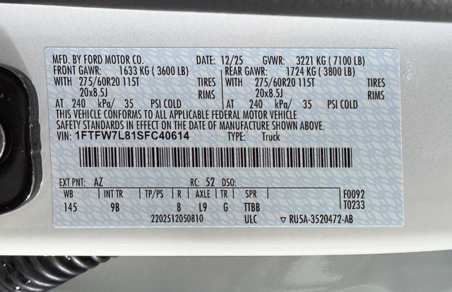 2025 Ford F-150 Platinum