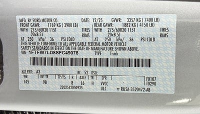 2025 Ford F-150 Platinum