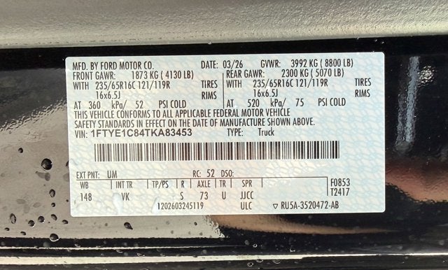 2026 Ford Transit Cargo Van Base