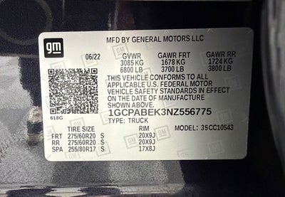 2022 Chevrolet Silverado 1500 Custom