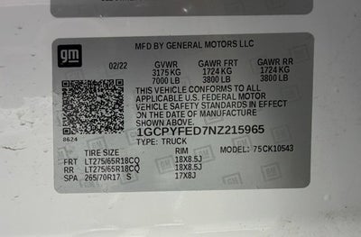 2022 Chevrolet Silverado 1500 LTD LT Trail Boss