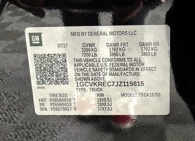 2018 Chevrolet Silverado 1500 LT