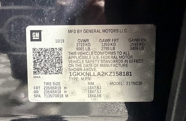 2019 GMC Acadia SLE