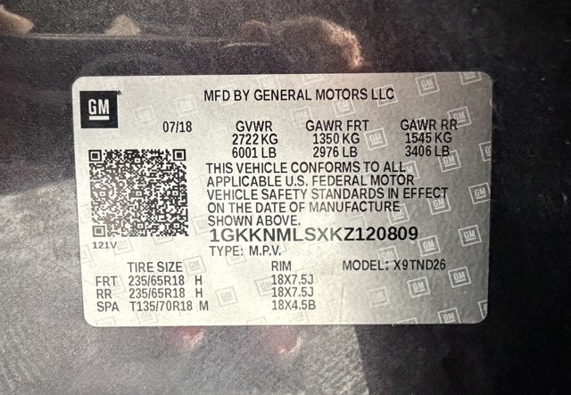 2019 GMC Acadia SLT