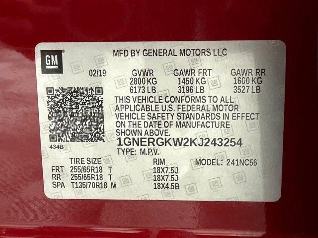 2019 Chevrolet Traverse LT Cloth