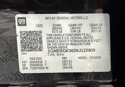 2022 Chevrolet Traverse LT Cloth