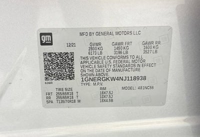 2022 Chevrolet Traverse LT Cloth