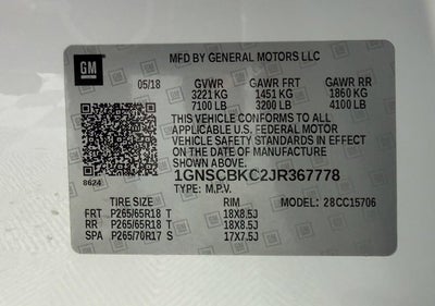 2018 Chevrolet Tahoe LT