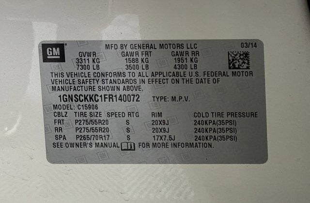 2015 Chevrolet Suburban LTZ