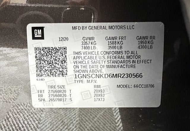 2021 Chevrolet Tahoe LT