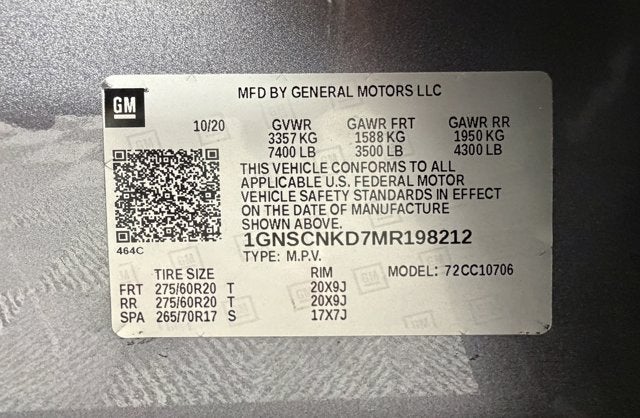 2021 Chevrolet Tahoe LT