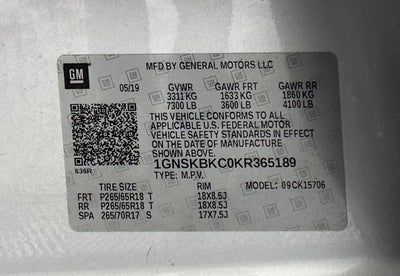 2019 Chevrolet Tahoe LT
