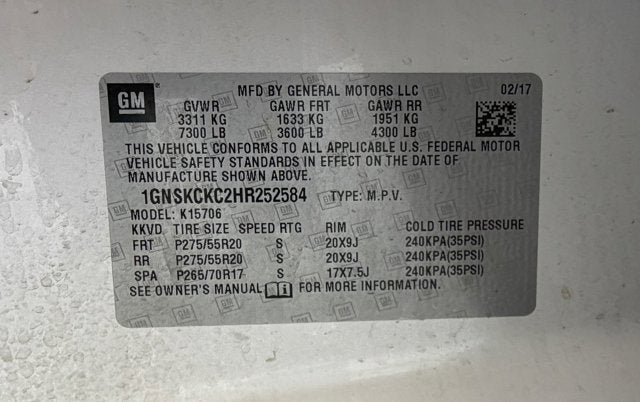 2017 Chevrolet Tahoe Premier