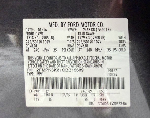 2016 Ford Edge Titanium