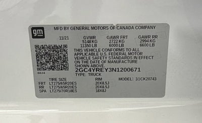 2022 Chevrolet Silverado 2500HD High Country