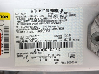 2013 Ford Fusion Energi Titanium