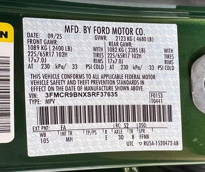 2025 Ford Bronco Sport Big Bend