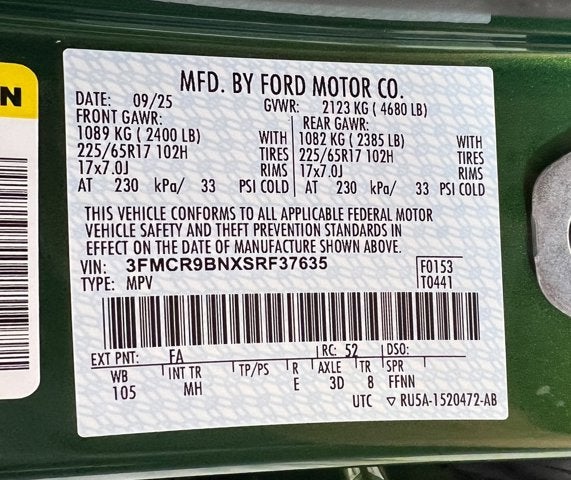 2025 Ford Bronco Sport Big Bend