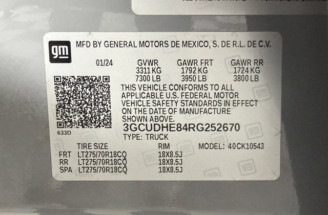 2024 Chevrolet Silverado 1500 ZR2