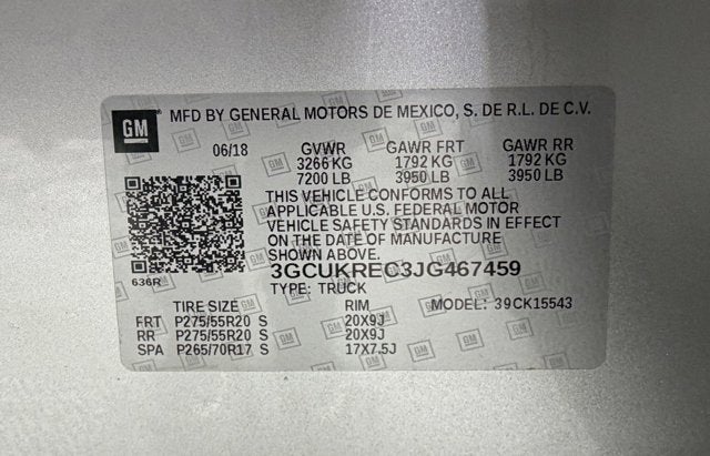 2018 Chevrolet Silverado 1500 LT