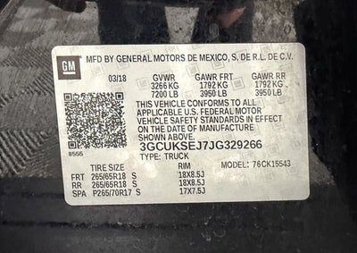 2018 Chevrolet Silverado 1500 LTZ