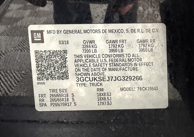 2018 Chevrolet Silverado 1500 LTZ