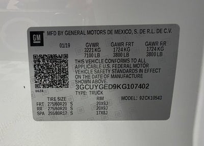 2019 Chevrolet Silverado 1500 LTZ