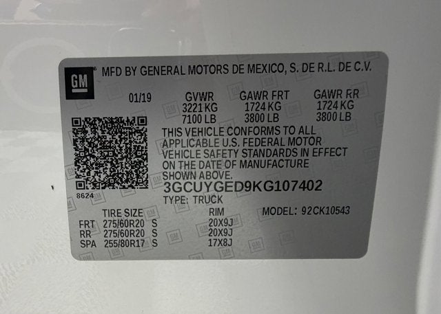 2019 Chevrolet Silverado 1500 LTZ