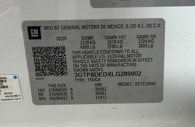 2020 GMC Sierra 1500 SLT