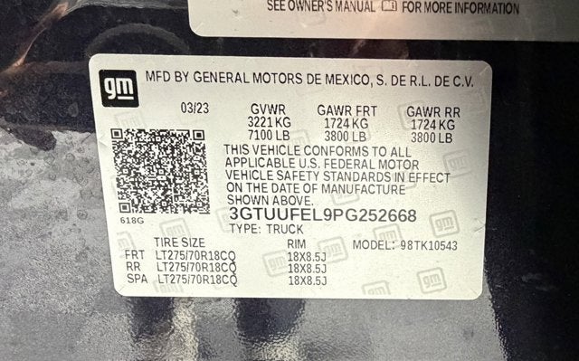 2023 GMC Sierra 1500 AT4X